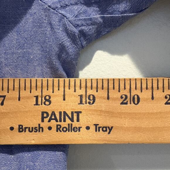 Vineyard Vines Tunic Dress Womens Extra Small Blue Cotton Linen Pintuck Boho XS - Picture 9 of 12